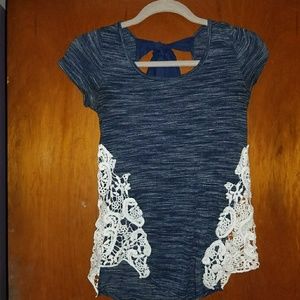 Moa moa short sleeve blue short